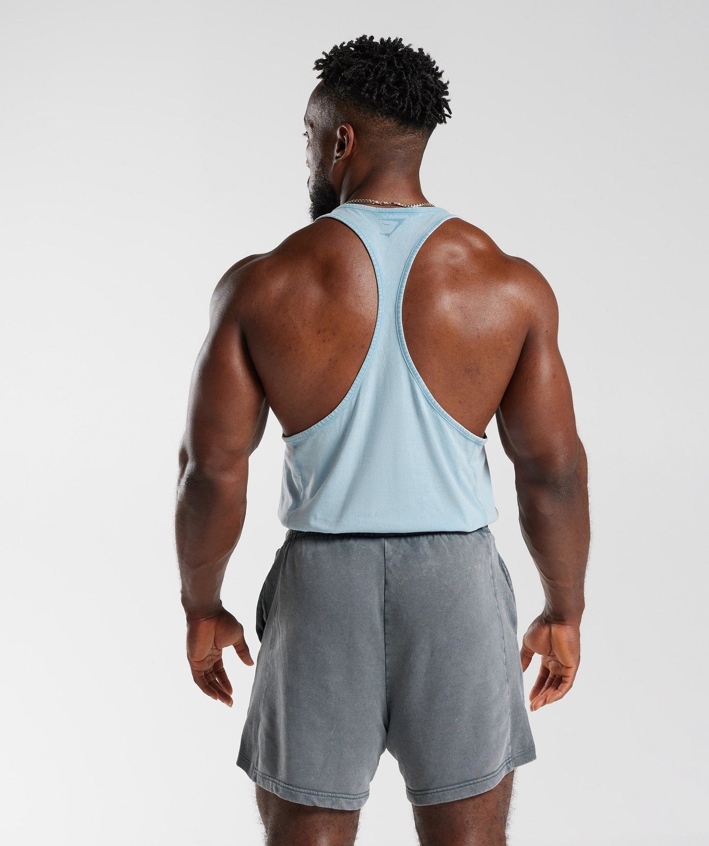 Gymshark Power Washed Stringer - Ozone Blue