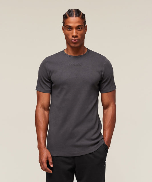 Gymshark Premium Washed Ribbed T-Shirt - Grey