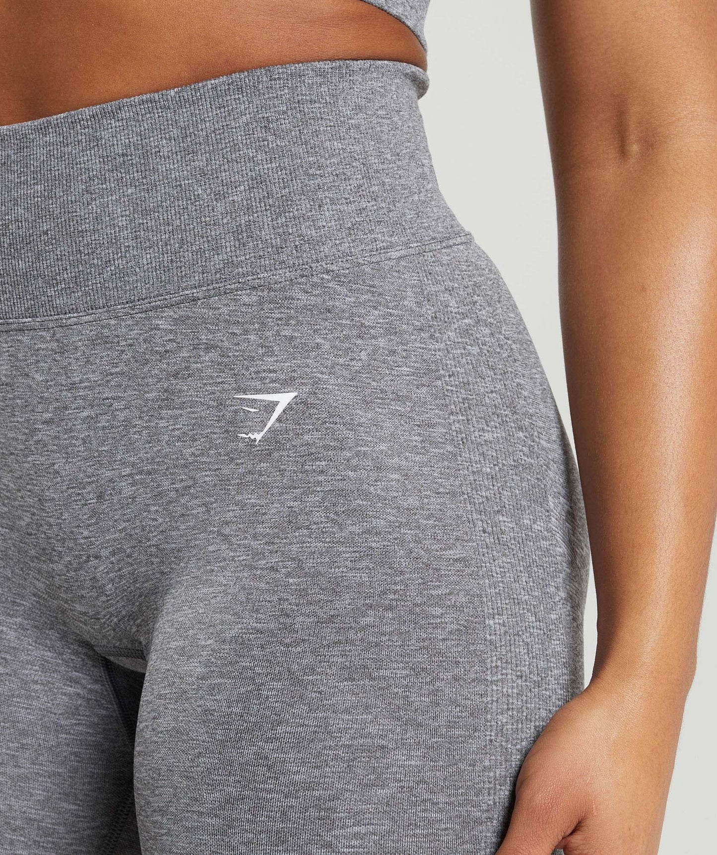 Gymshark Lift Seamless Leggings - Brushed Grey/White Marl