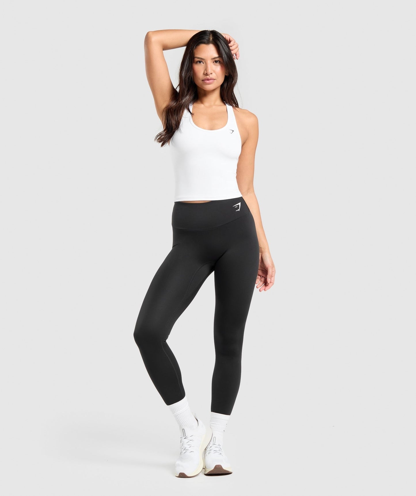 Gymshark Training Racer Midi Tank - White