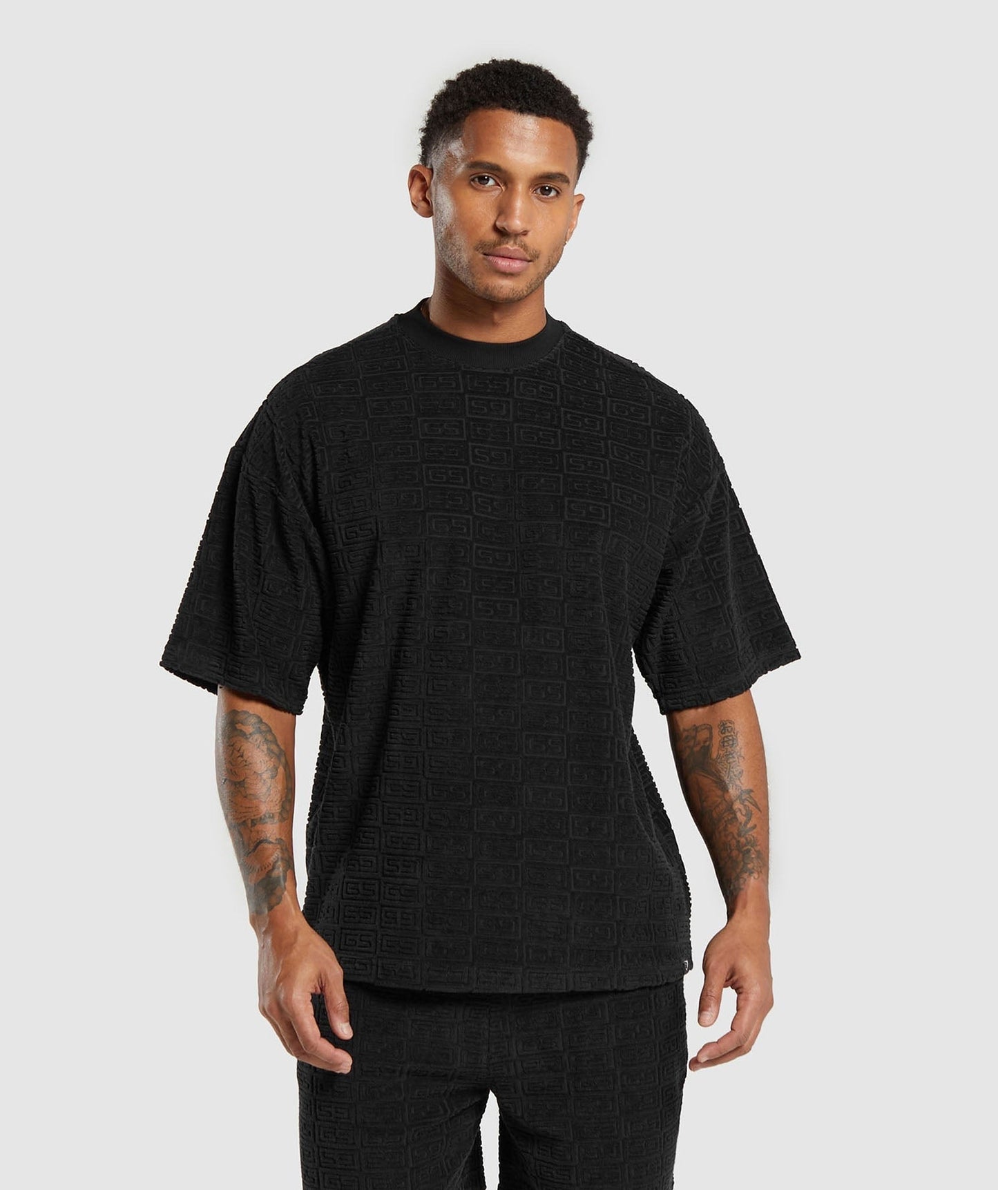 Gymshark Towelling T-Shirt - Black