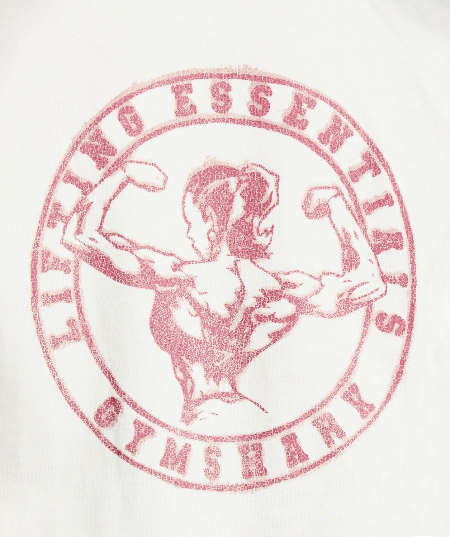 Gymshark Back Gains Graphic Oversized Tee - Soft White
