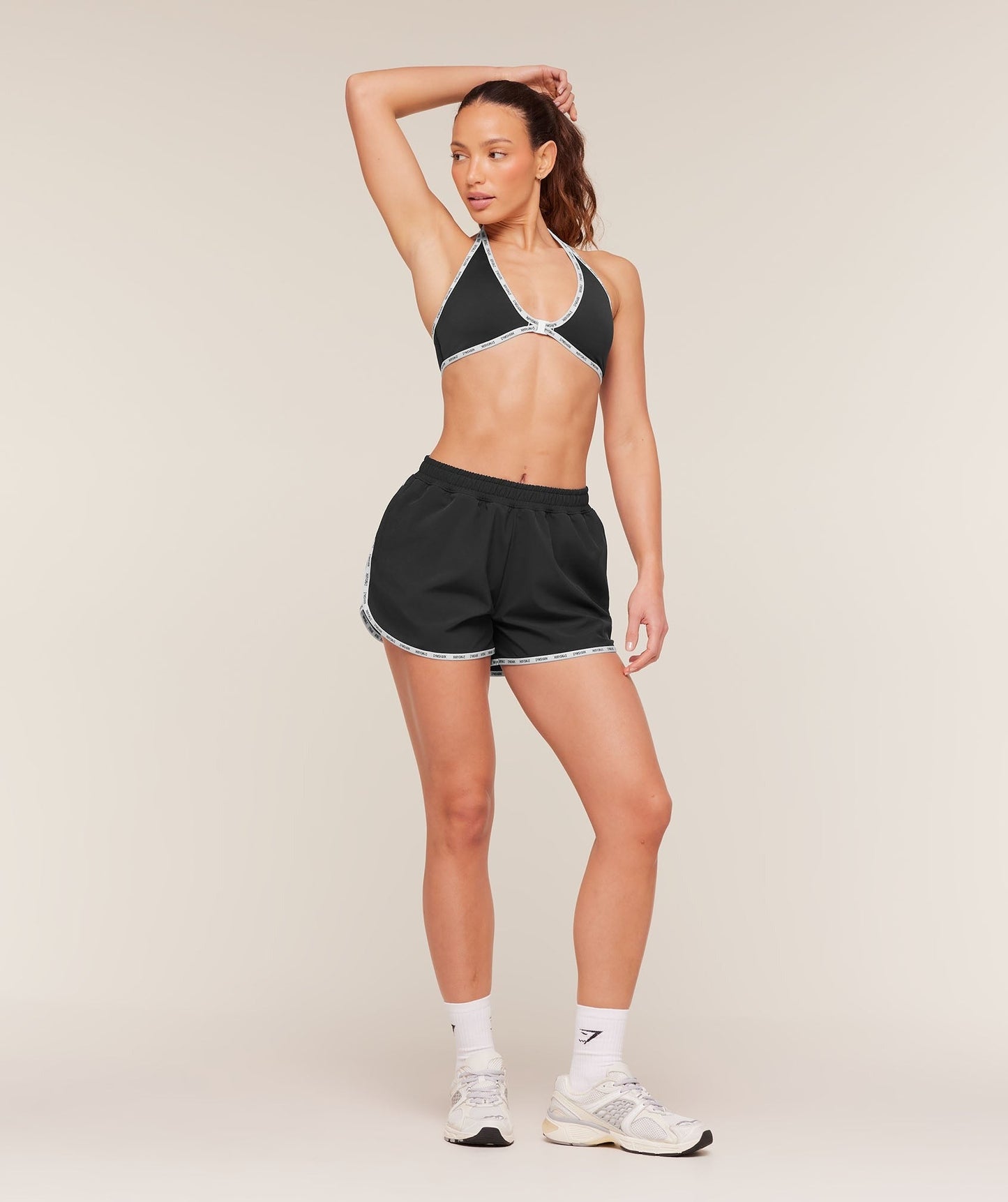 Gymshark Micro Logo Clasp Minimal Bra - Black