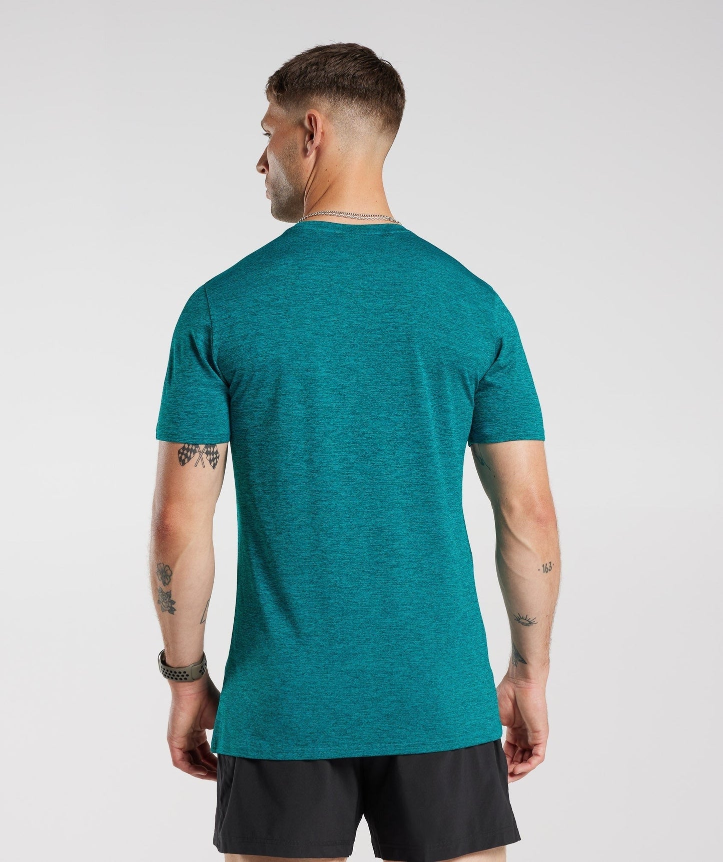 Gymshark Arrival Marl T-Shirt - Seafoam Blue/Deep Teal Marl