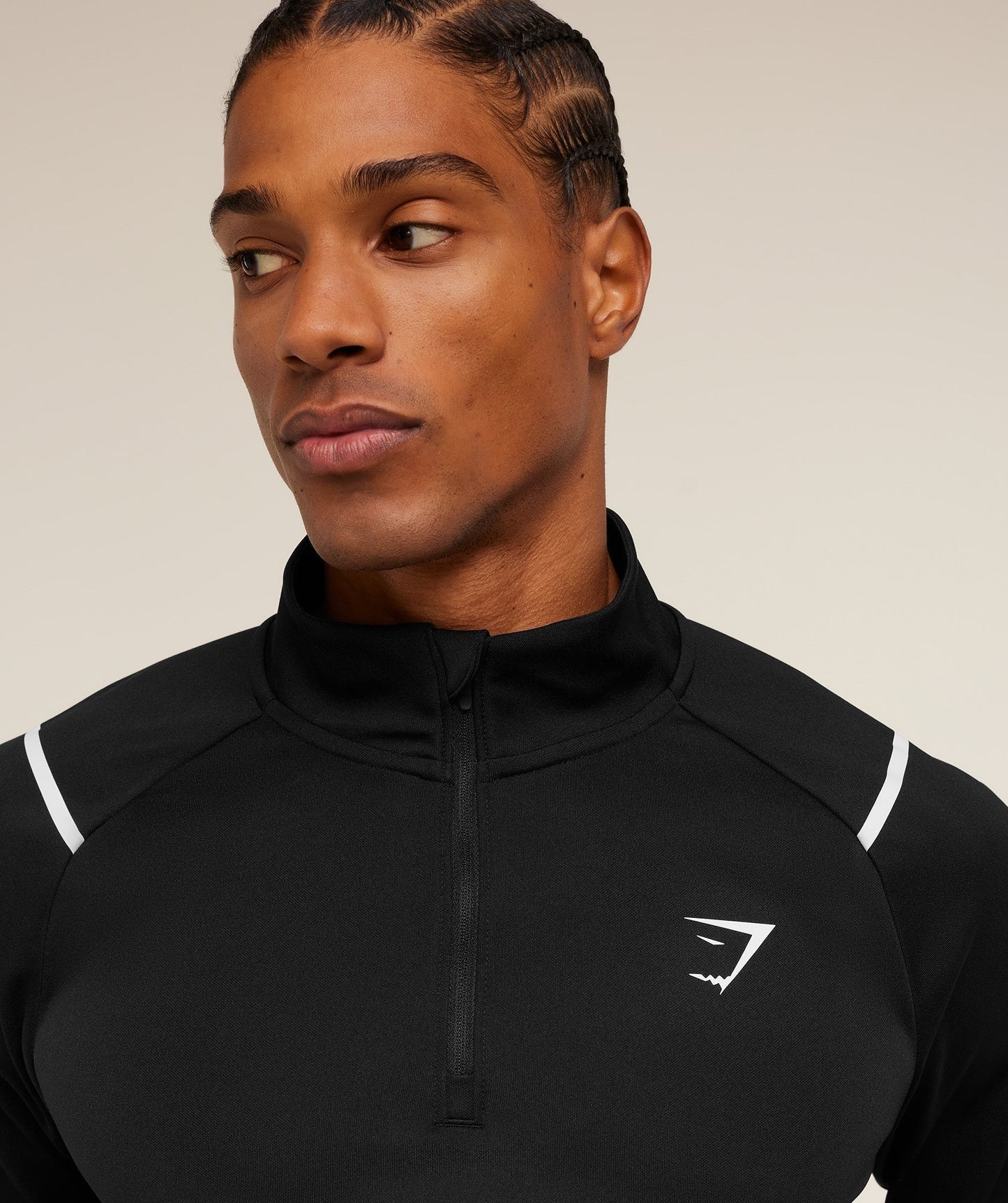 Gymshark Arrival Contrast 1/4 Zip - Black