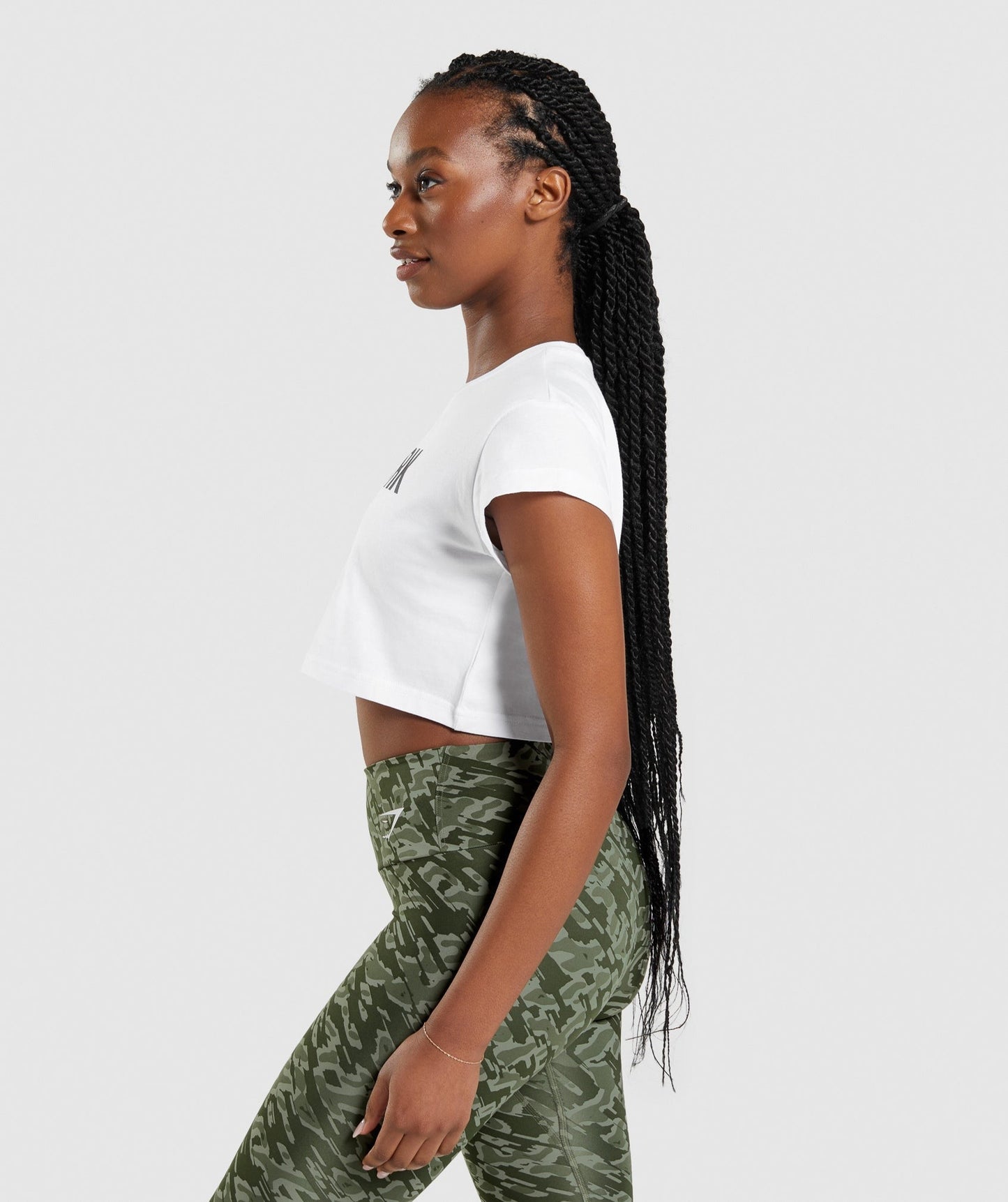 Gymshark Apollo Crop Top - White