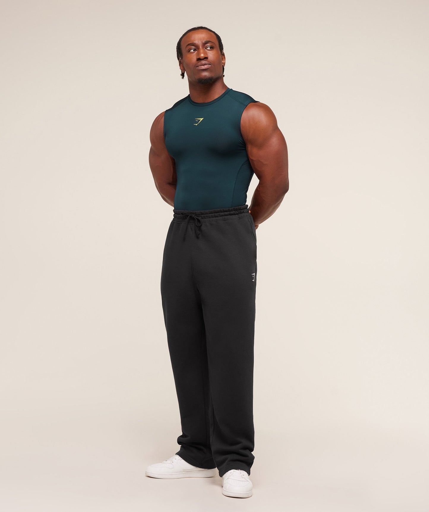 Gymshark Element Tank - Deep Petrol Blue/Sorbet Yellow