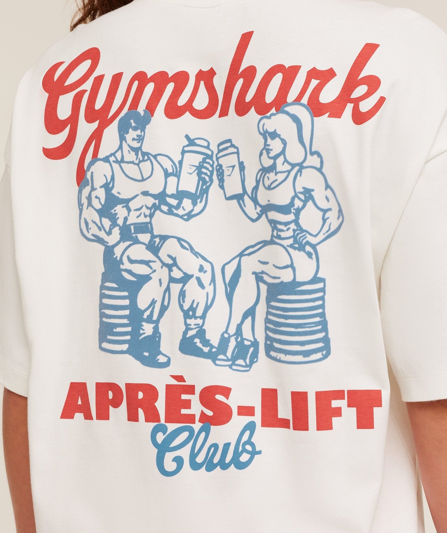Gymshark Après-Lift Club Oversized T-Shirt - GS Soft White