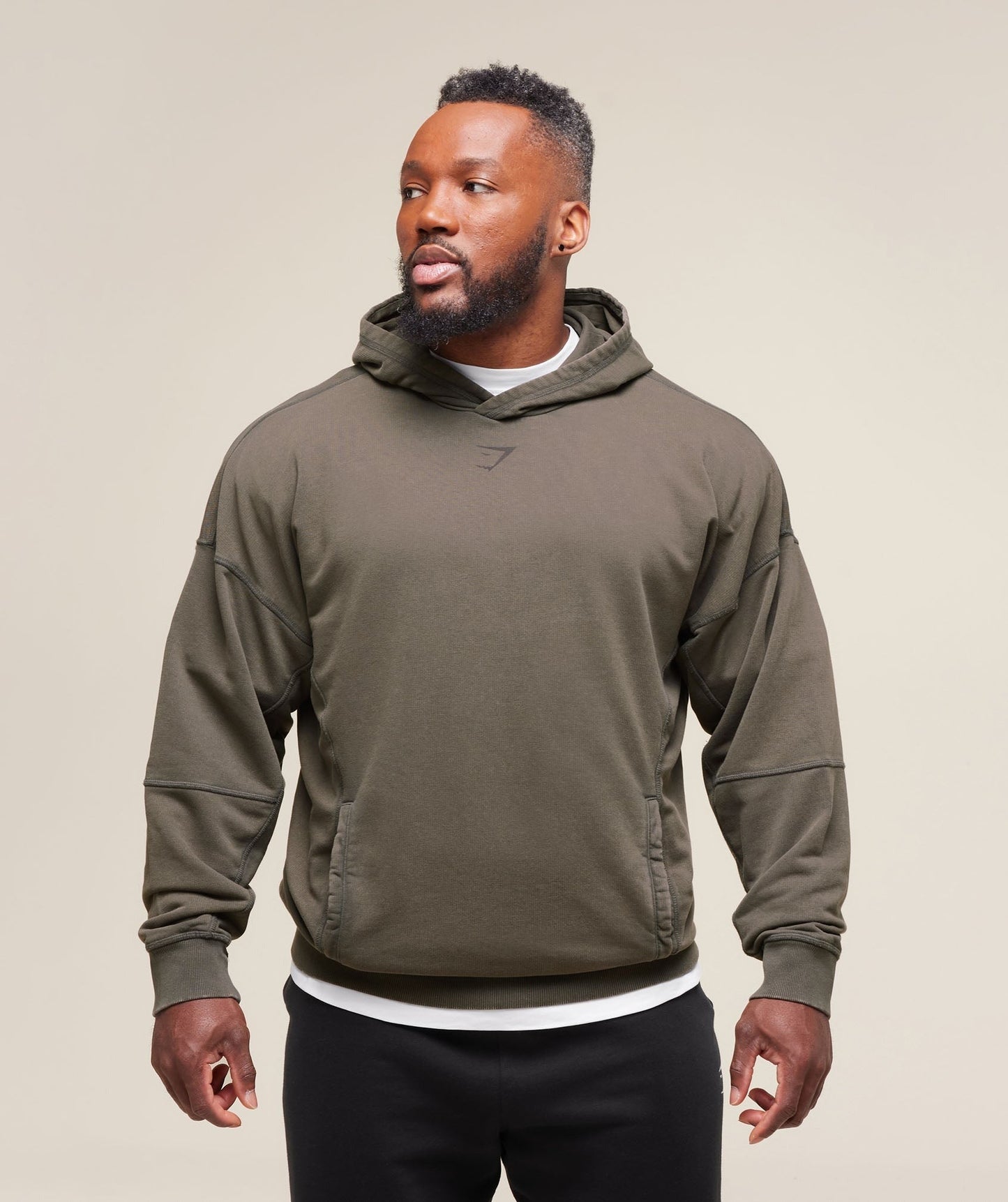 Gymshark Heritage Washed Hoodie - Strength Green