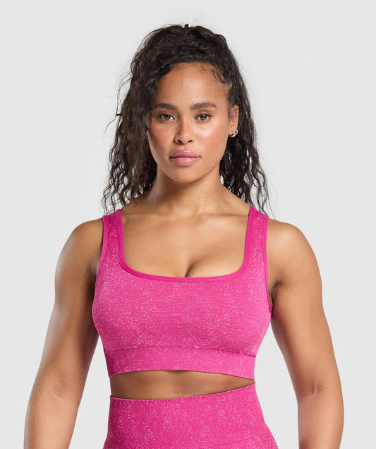 Gymshark Adapt Fleck Sports Bra - Winning Pink/Sour Pink