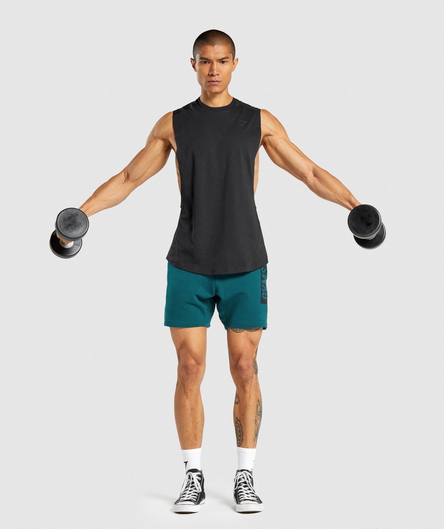 Gymshark Bold Drop Arm Tank - Black