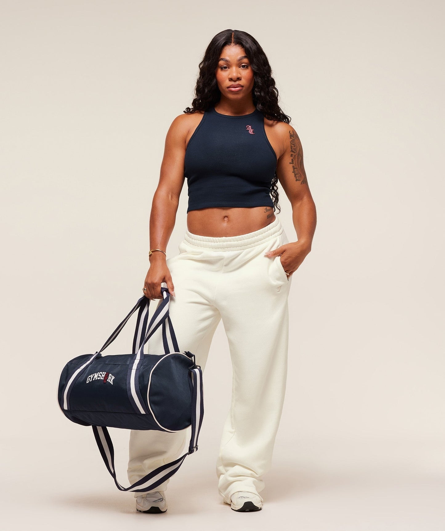 Gymshark x Analis Tracksuit Pants - Soft White