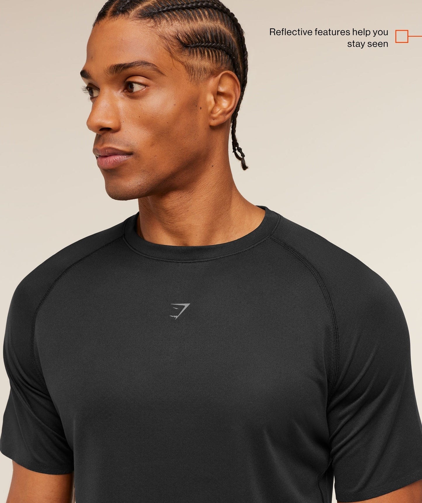 Gymshark Hybrid Engineered Jacquard T-Shirt - Black