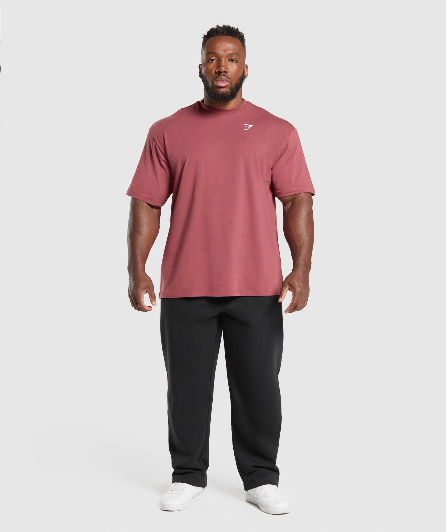 Gymshark Essential Oversized T-Shirt - Washed Berry Pink