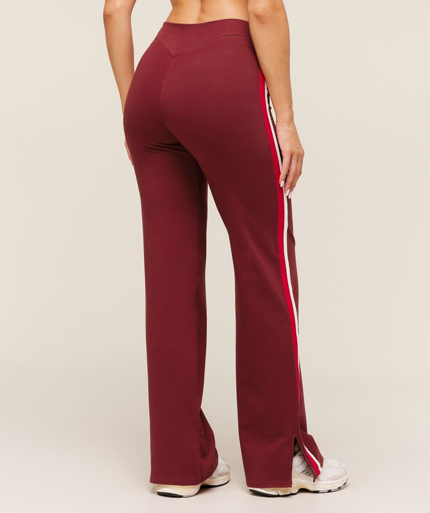Gymshark Piping Wide Leg Pants - Sets Red/Carmine Red/Soft White