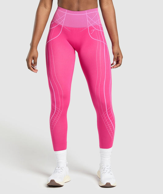 Gymshark Apex Seamless Leggings - Valley Pink/Sour Pink