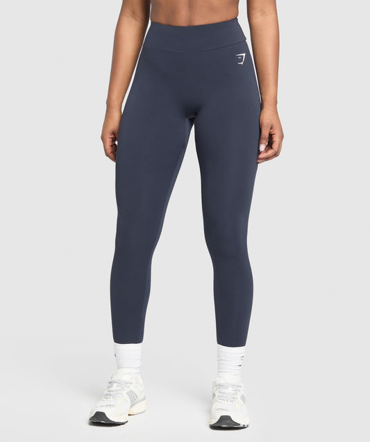 Gymshark Power Regular Leggings - Heavy Blue