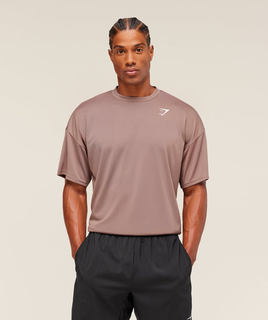 Gymshark Arrival Oversized T-Shirt - Chestnut Pink