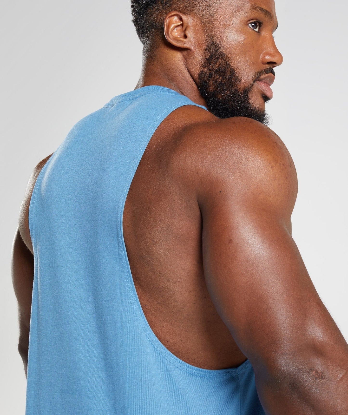 Gymshark Legacy Drop Arm Tank - Coastal Blue