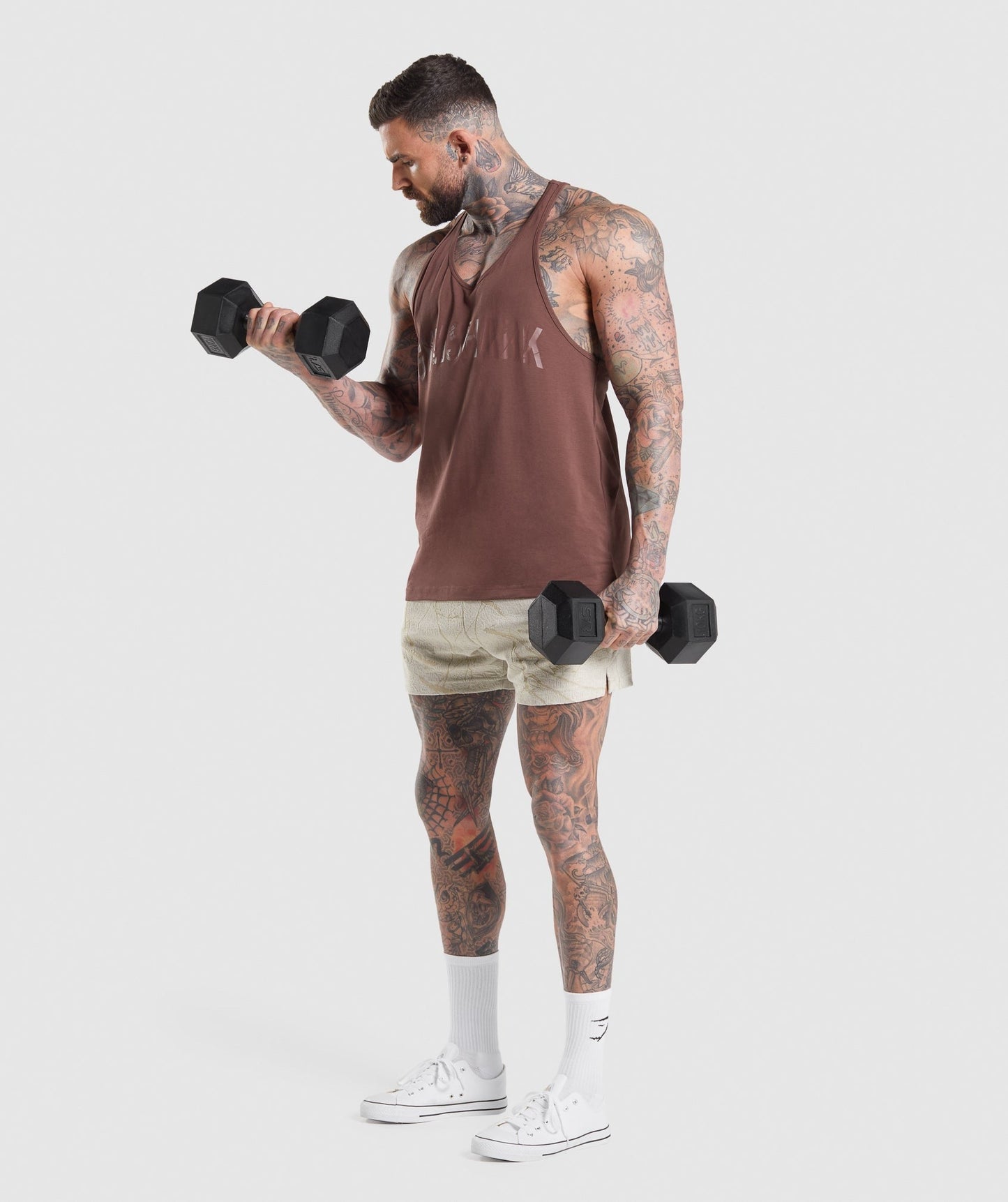 Gymshark Power Stringer - Cherry Brown