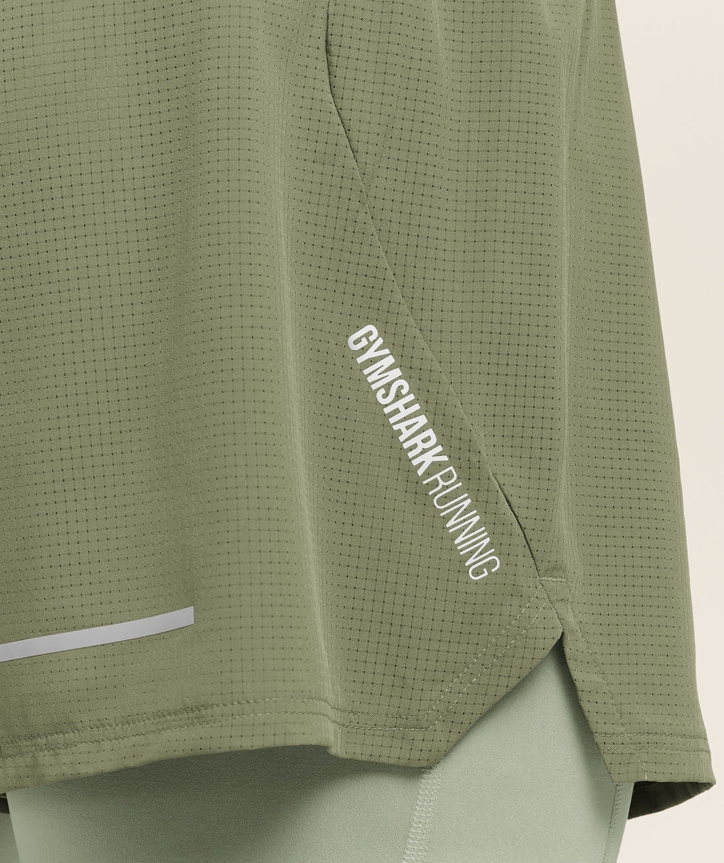 Gymshark Running 4" 2in1 Shorts - Grounded Green / Haze Green