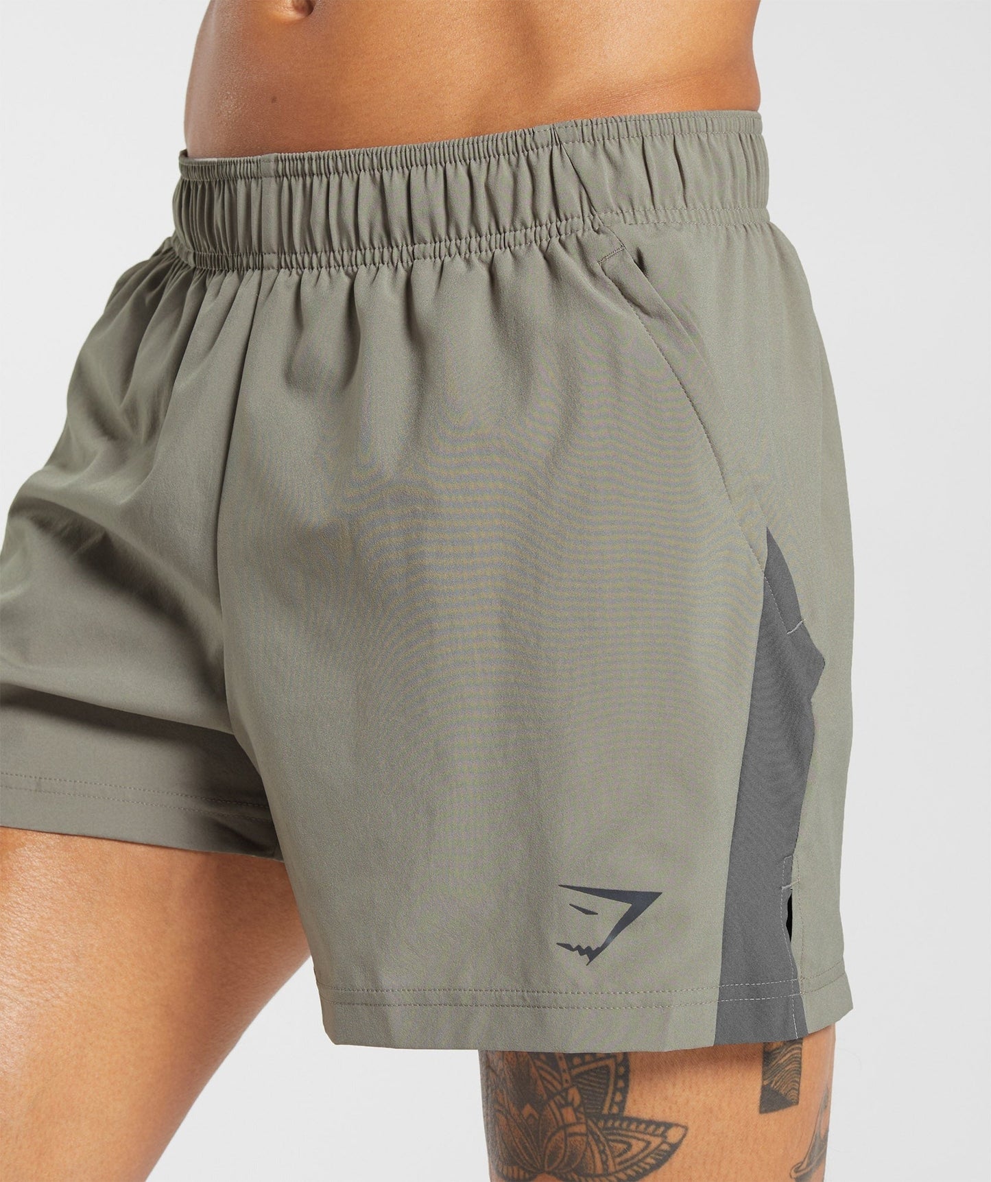 Gymshark Sport 5" Short - Linen Brown/Dark Grey