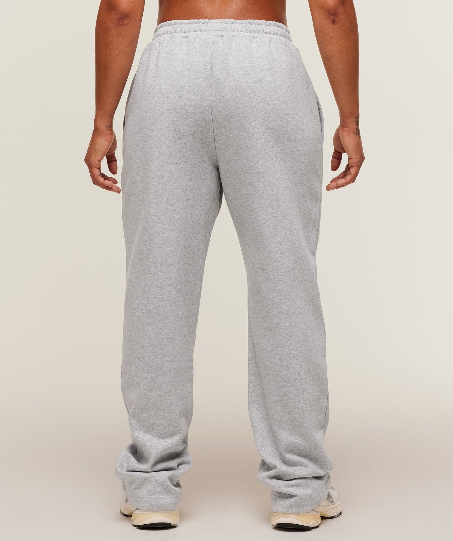 Gymshark Training Fleece Straight Leg Short Pants - Light Grey Core Marl