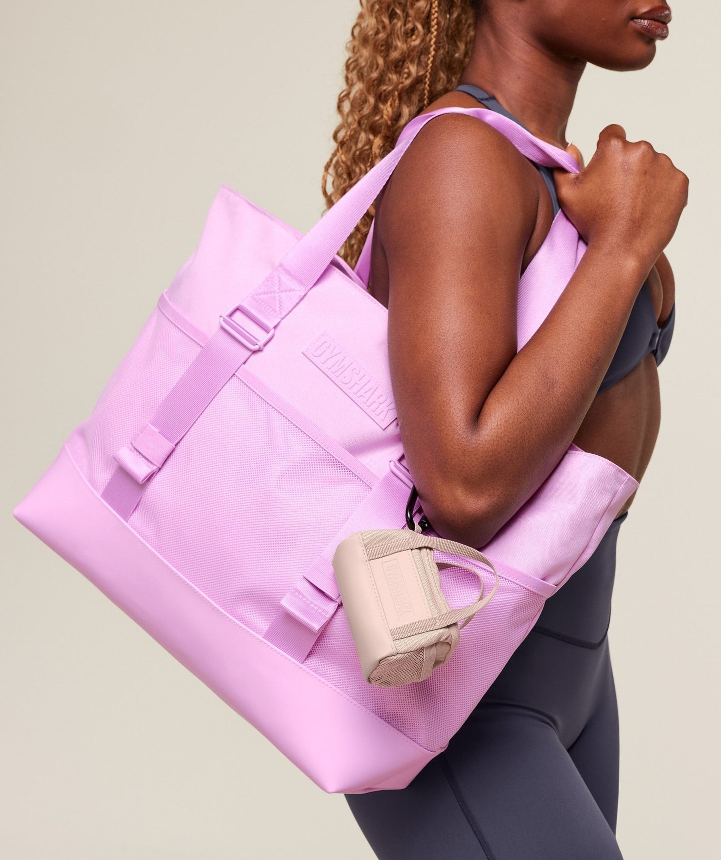 Gymshark Mini Everyday Holdall Keychain - Muted Pink