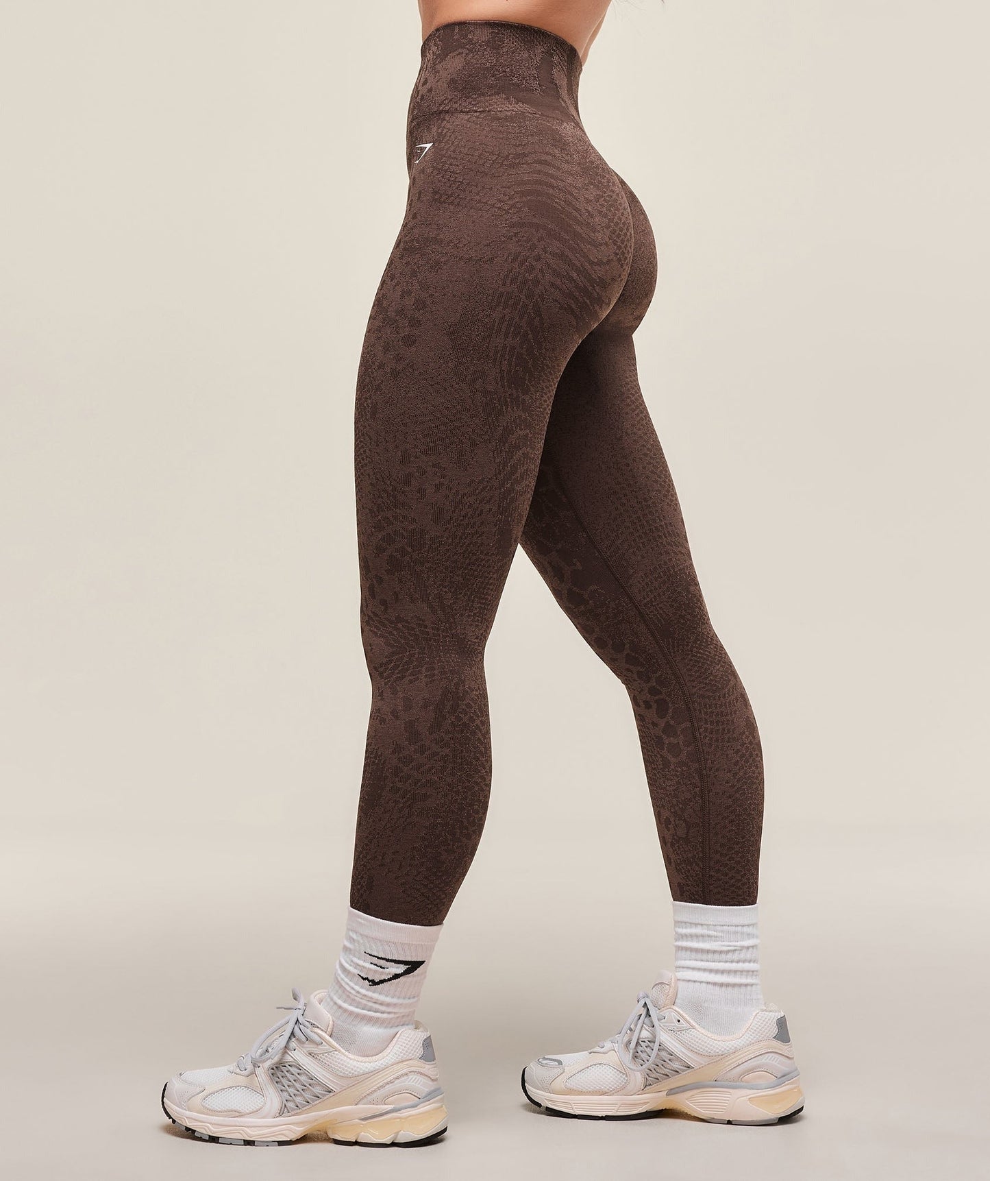 Gymshark Adapt Animal X Whitney Seamless Leggings - Brown