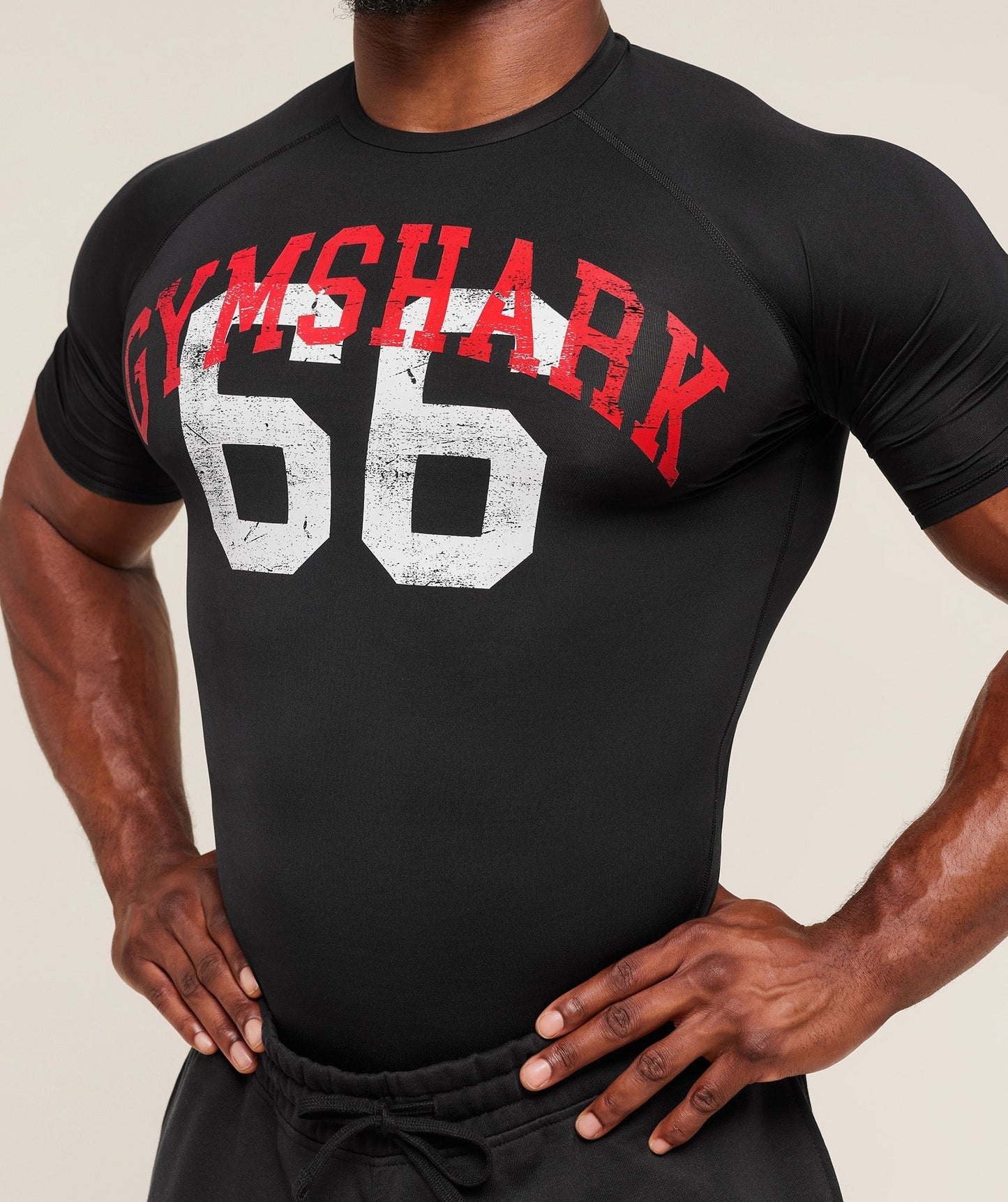 Gymshark Graphic Baselayer T-Shirt - Black