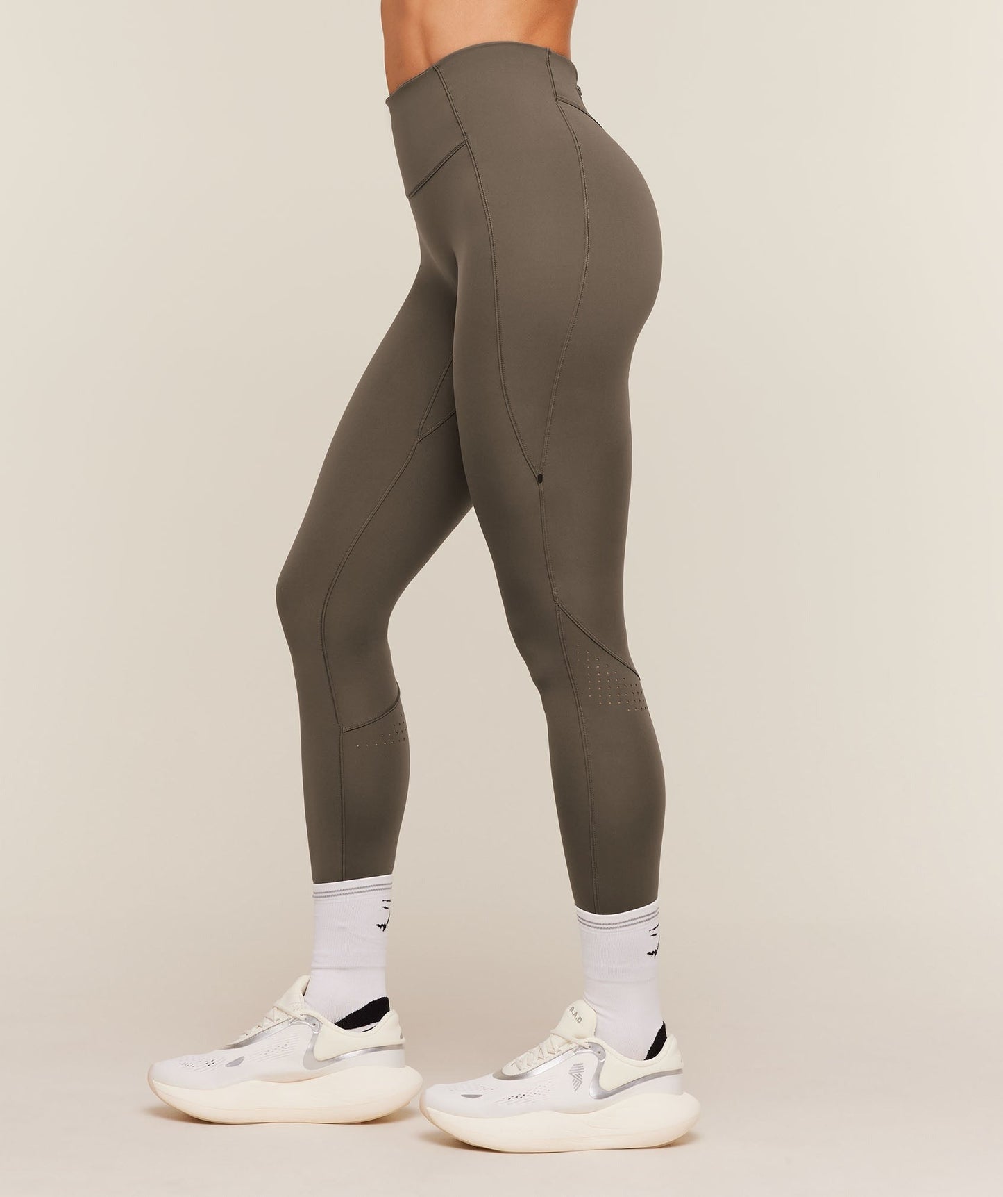 Gymshark Running Elite Leggings - Camo Brown