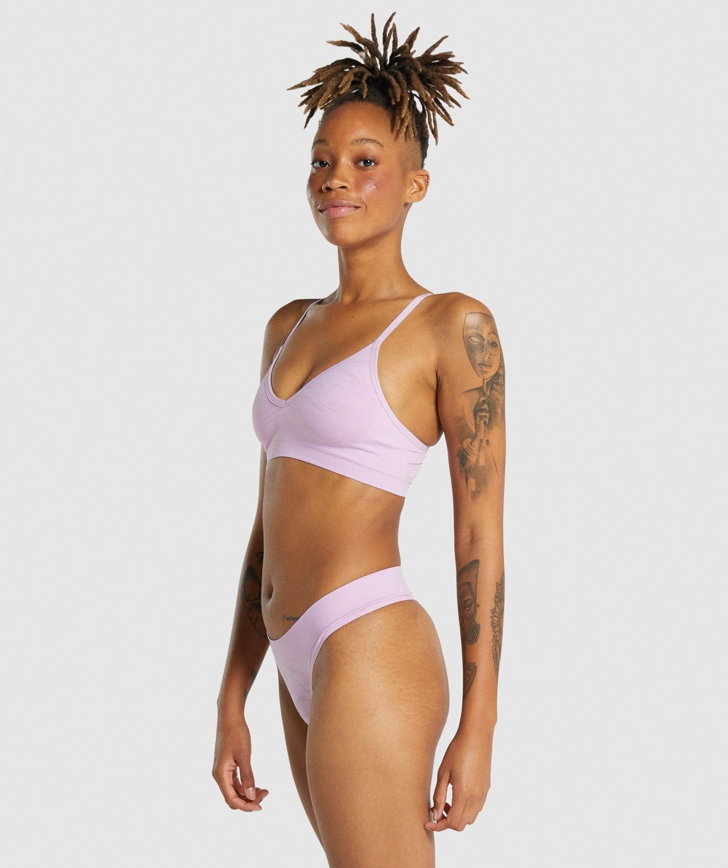 Gymshark Seamless Low Neck Bralette - Light Pink