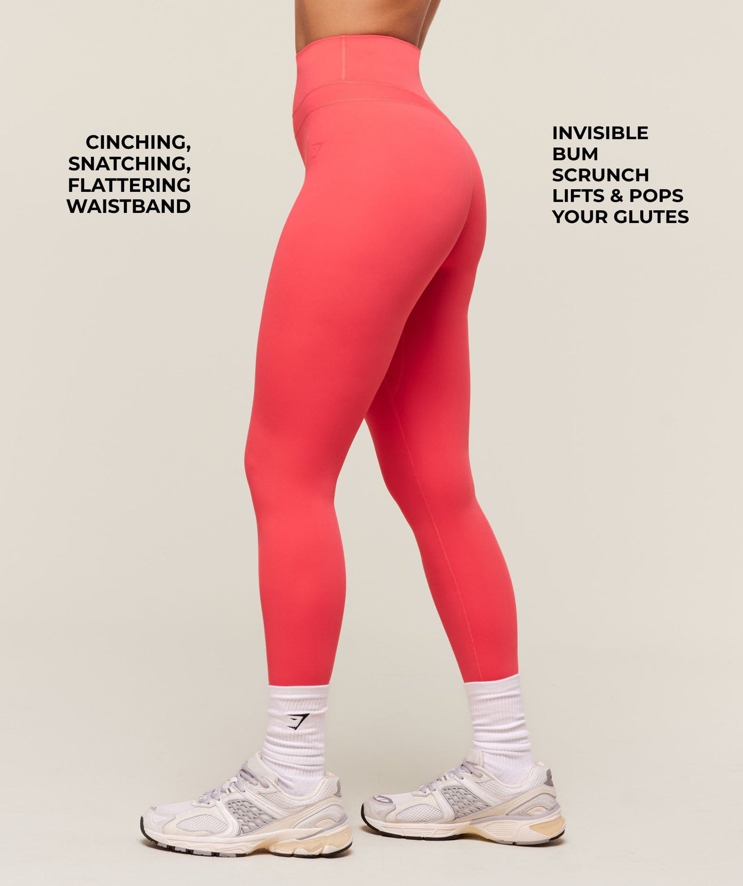 Gymshark Whitney Regular Legging - Coral Red