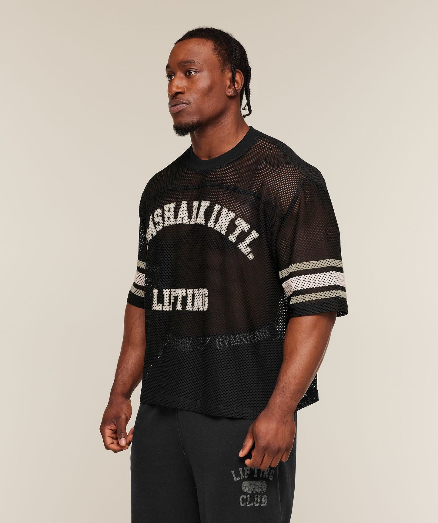 Gymshark Collective Mesh Contrast Jersey - Black