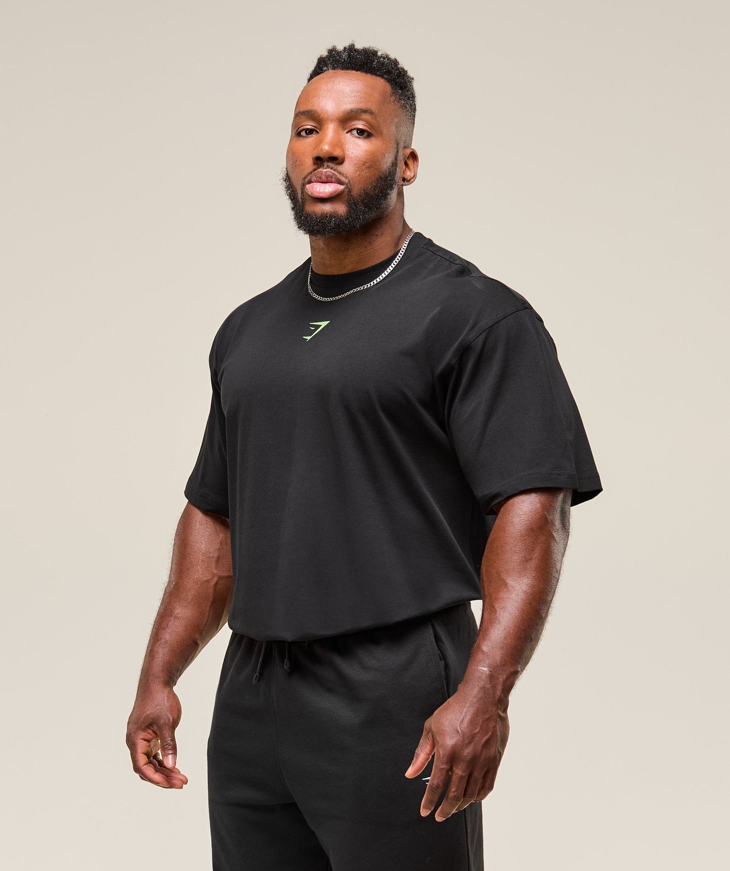 Gymshark Power T-Shirt - Black/Energy Gelato Green
