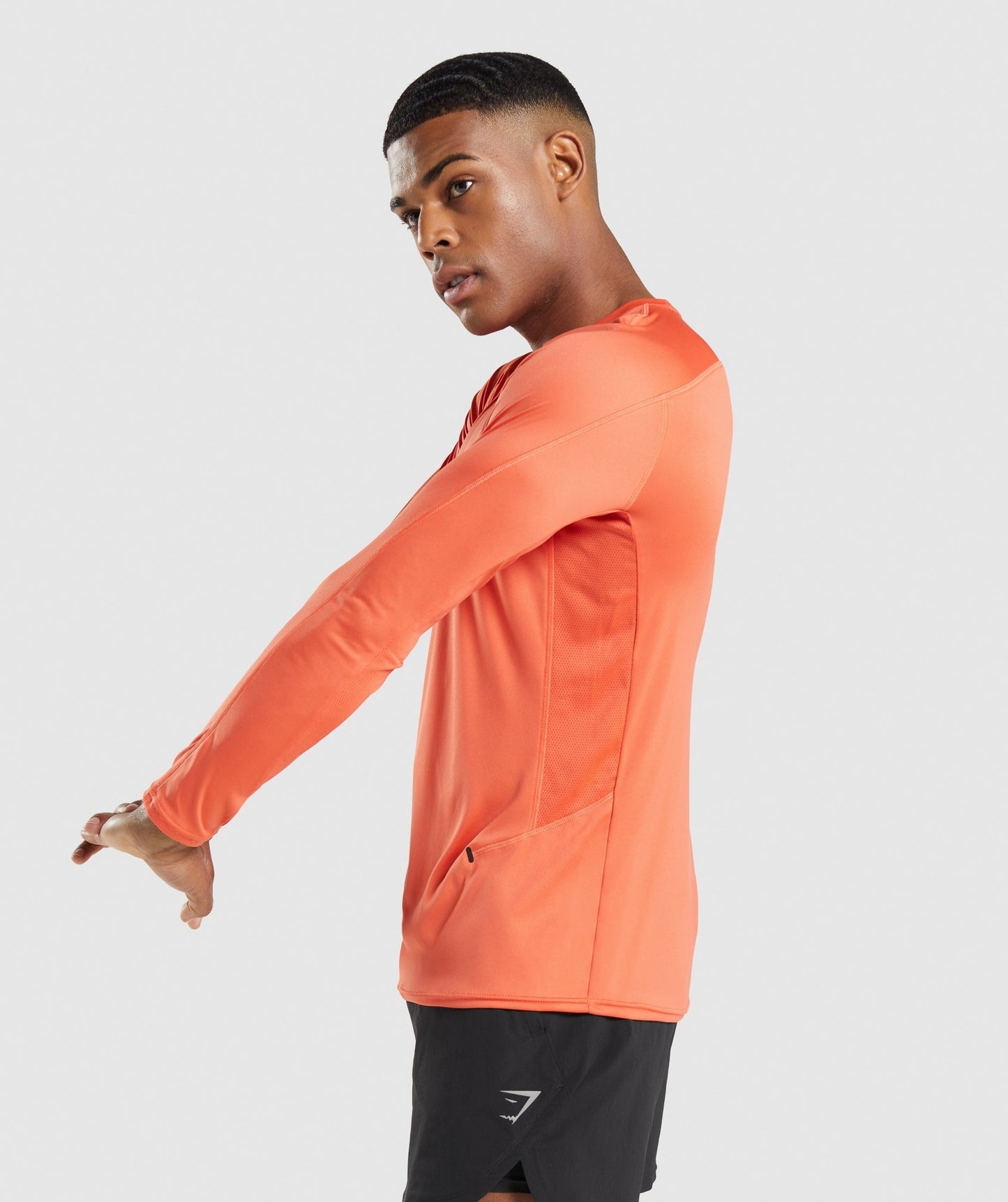 Gymshark Speed Evolve Long Sleeve T-Shirt - Papaya Orange