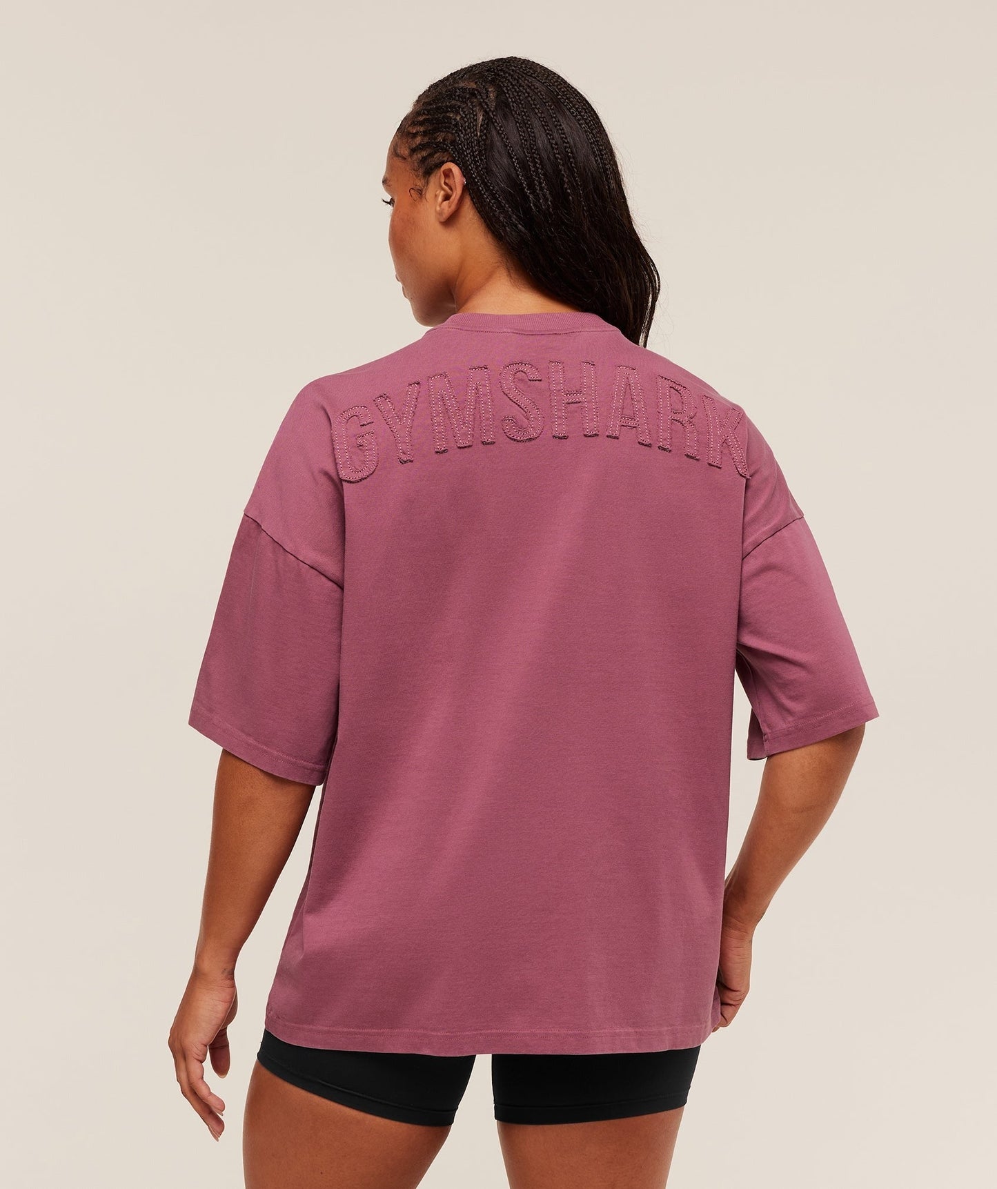 Gymshark Power Washed Oversized T-Shirt - Reset Pink/Acid Wash