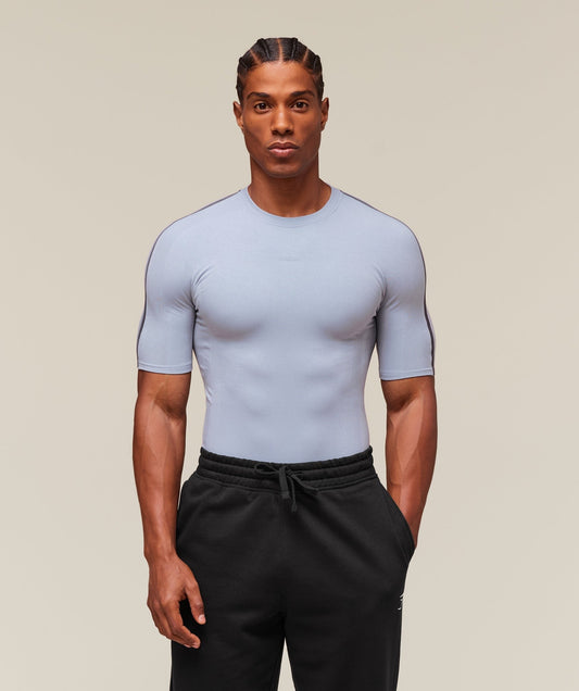 Gymshark everywear Warp Knit T-Shirt - Pale Blue