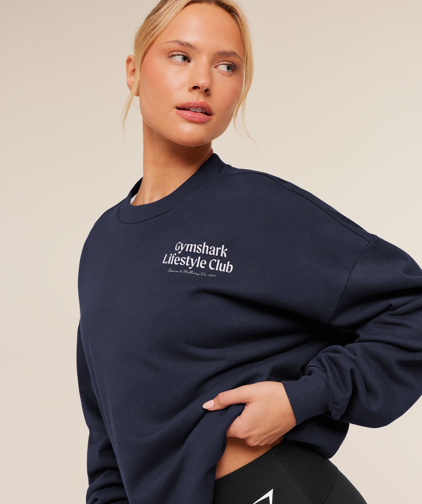 Gymshark Lifestyle Club Graphic Sweatshirt - Heavy Blue