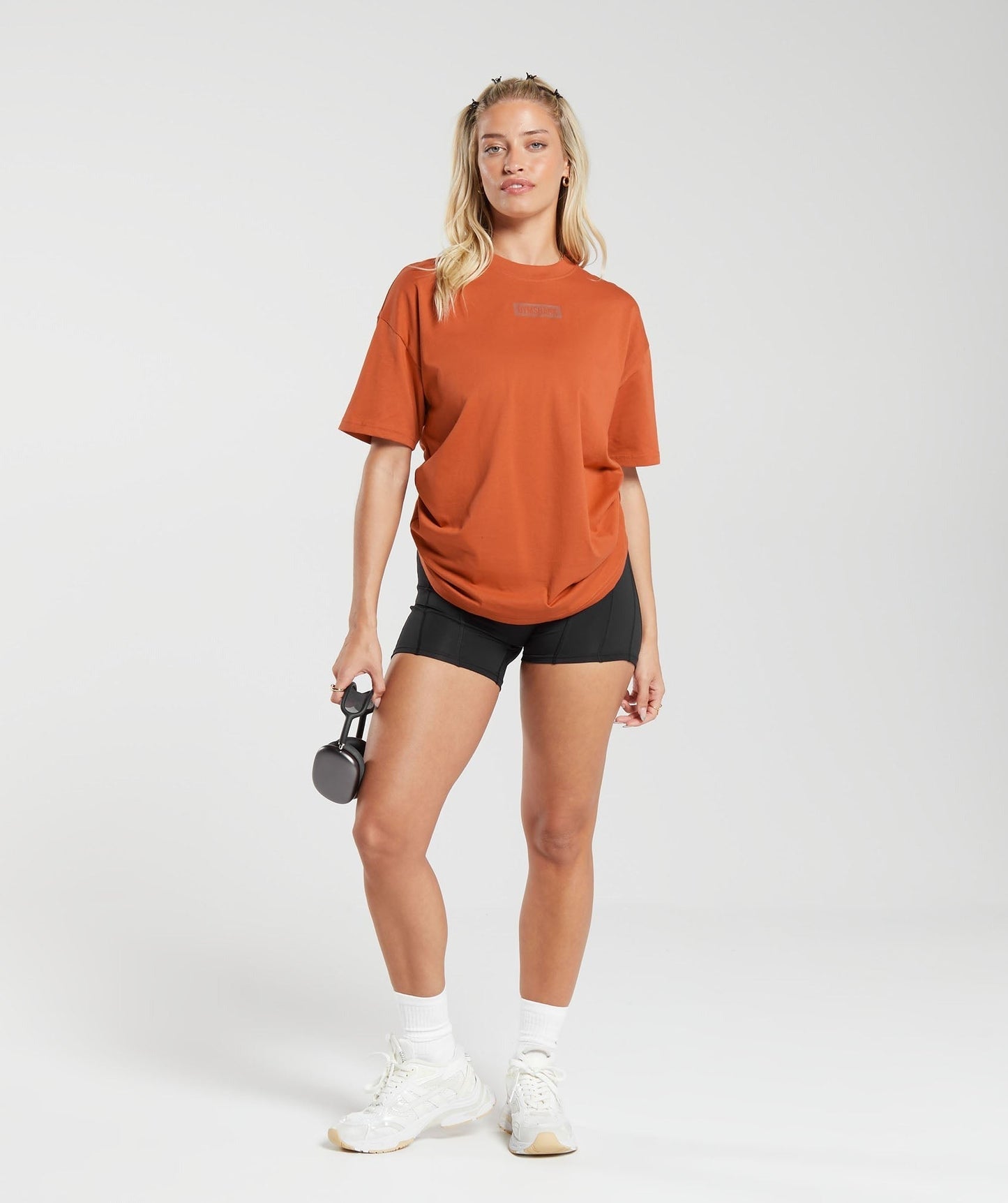 Gymshark Block Oversized T-Shirt - Rust Orange