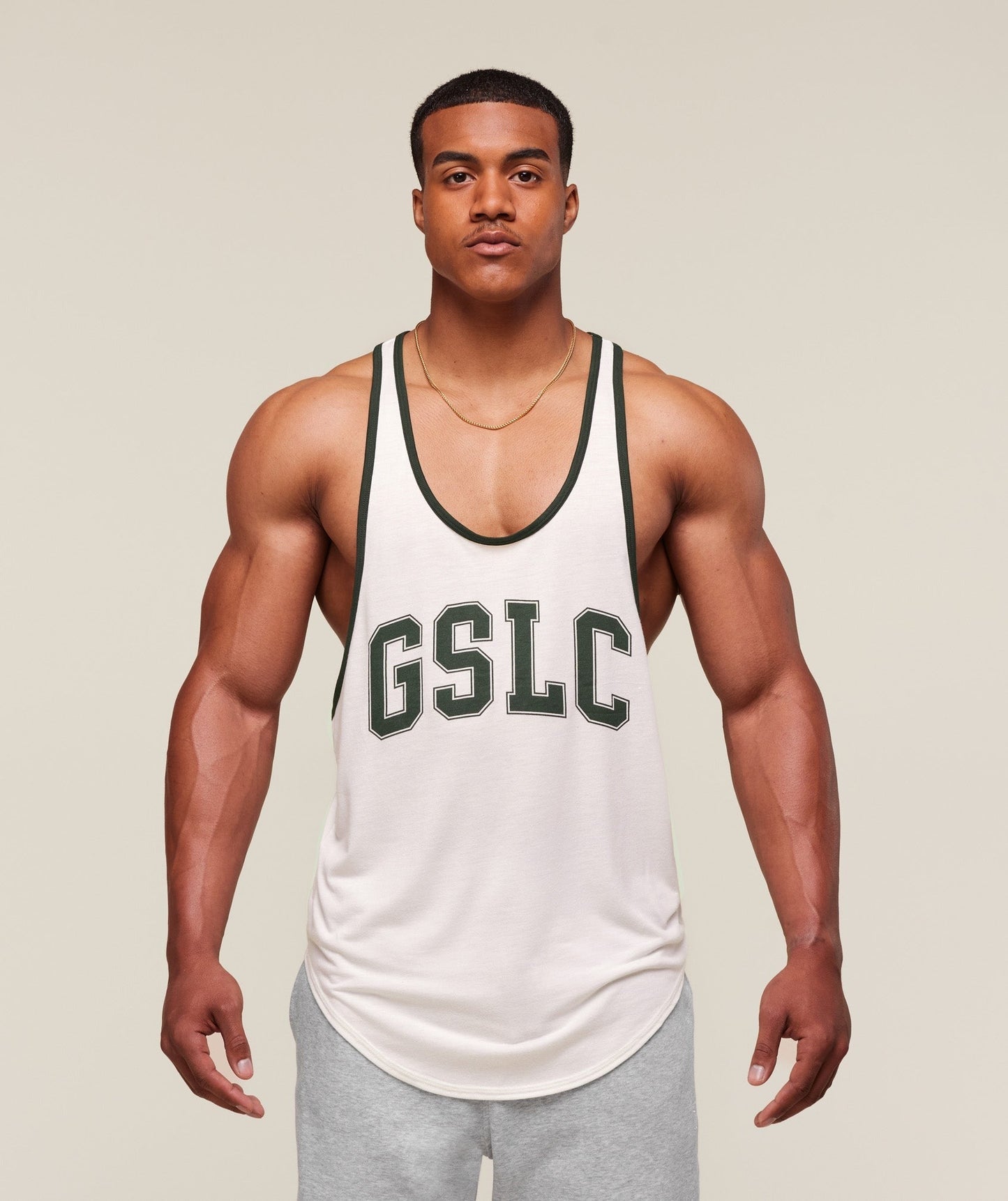 Gymshark GSLC Ringer Stringer - Soft White