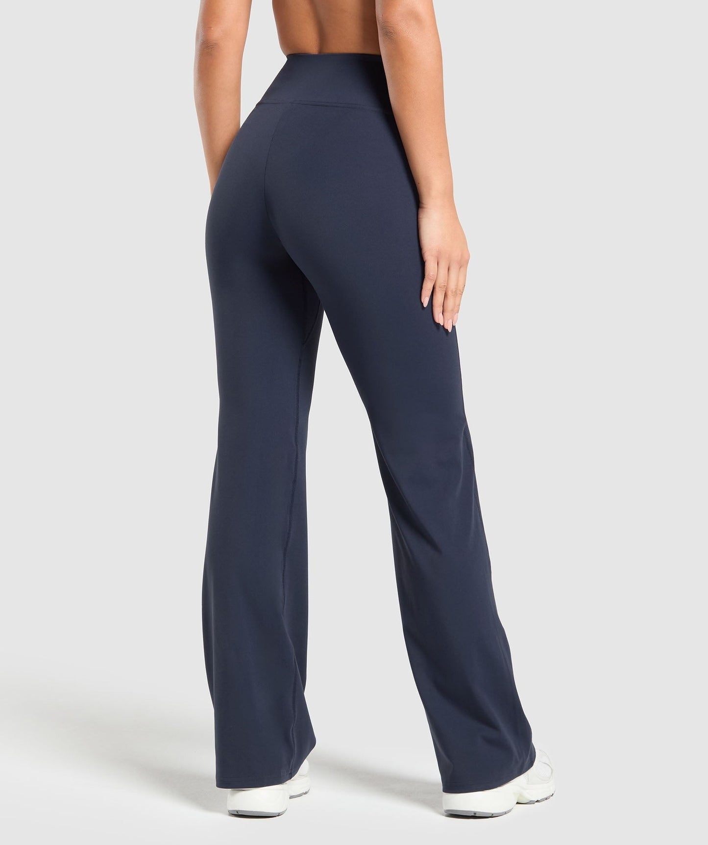 Gymshark Crossover Flared Regular Leggings - Heavy Blue