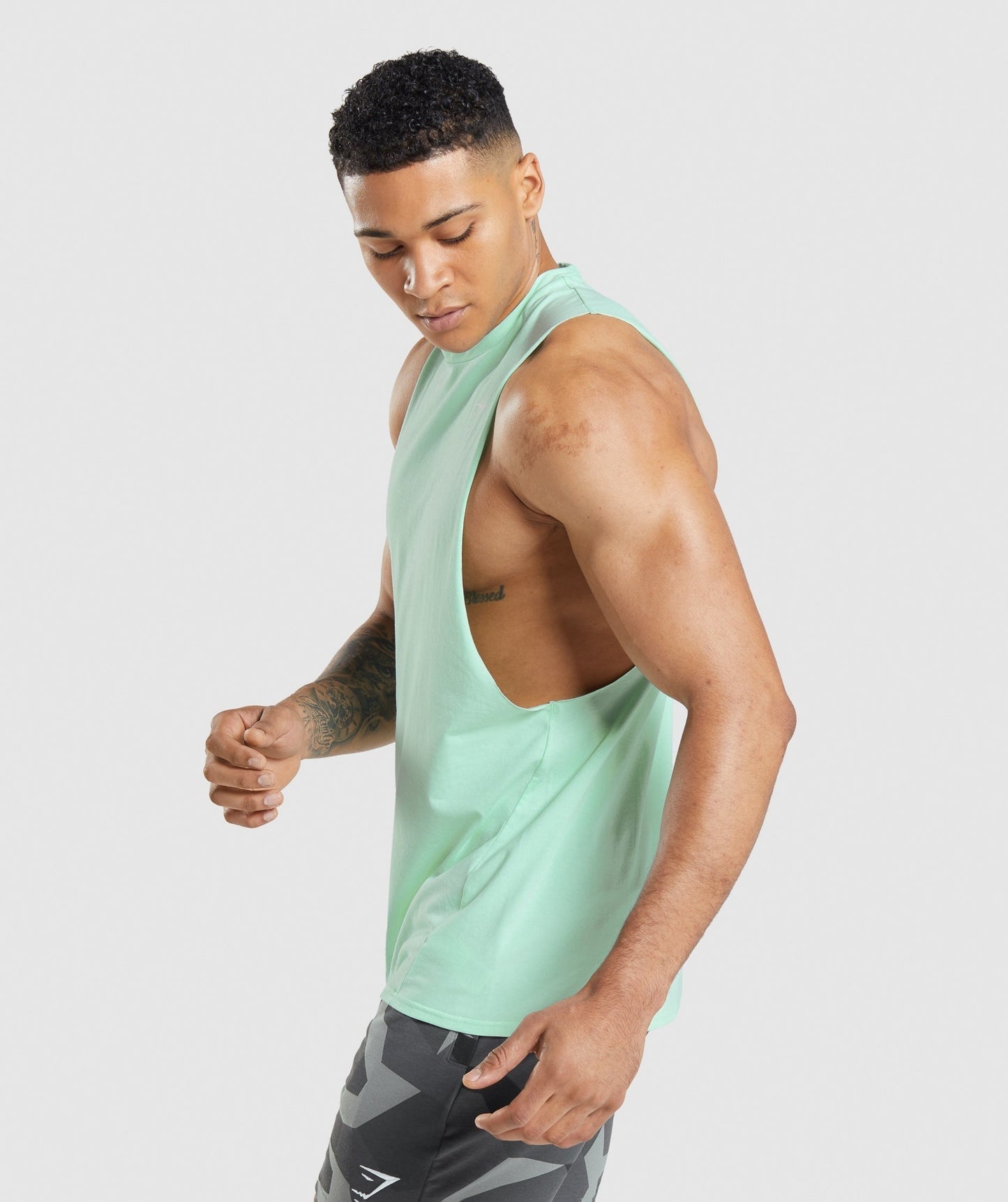 Gymshark Critical 2.0 Drop Arm Tank - Turbo Blue