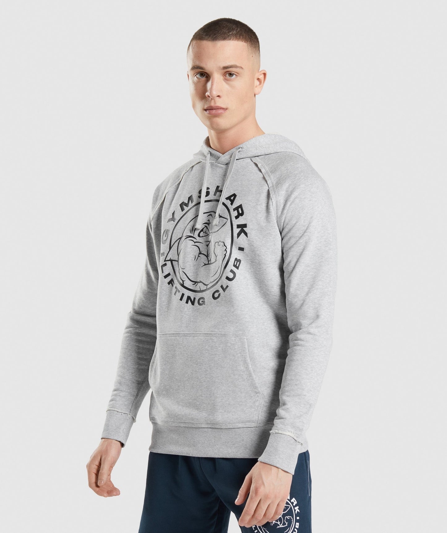 Gymshark Legacy Hoodie - Light Grey Core Marl
