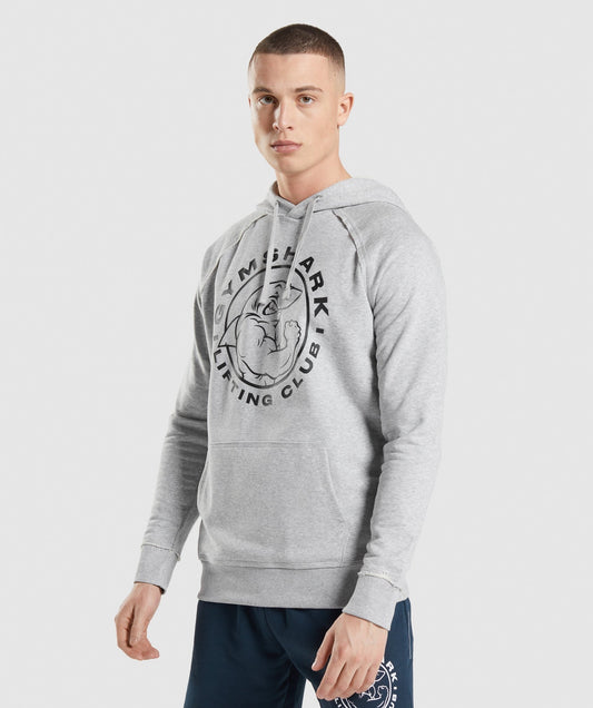 Gymshark Legacy Hoodie - Light Grey Core Marl