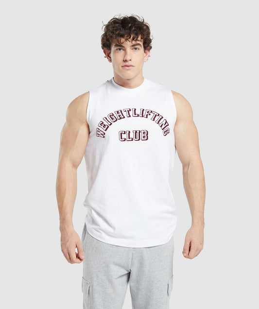 Gymshark Weightlifting Club Tank - White