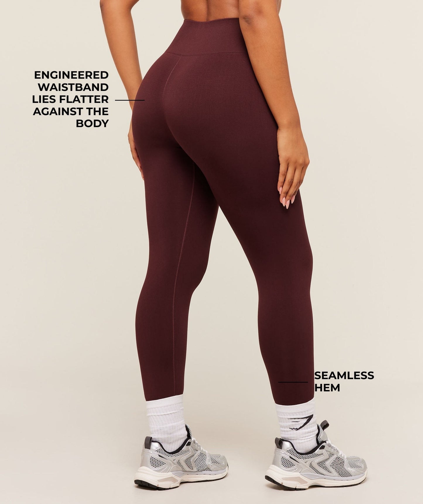 Gymshark Soft Sculpt Leggings - Rich Maroon