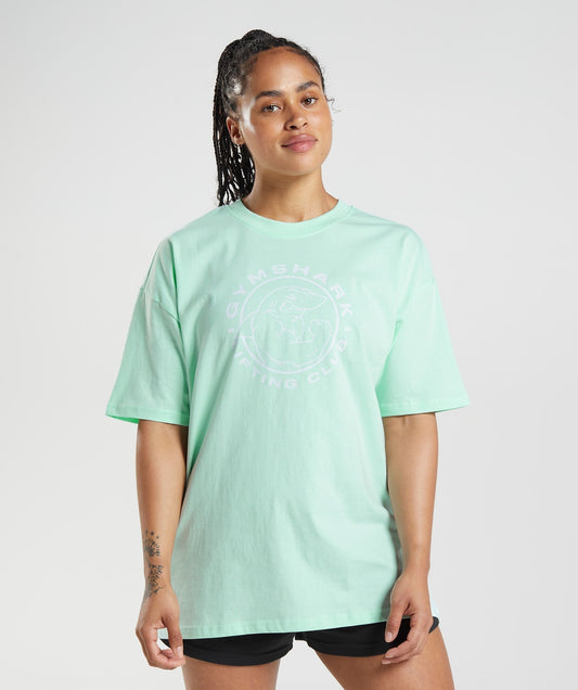 Gymshark Legacy Oversized T-Shirt - Turbo Blue