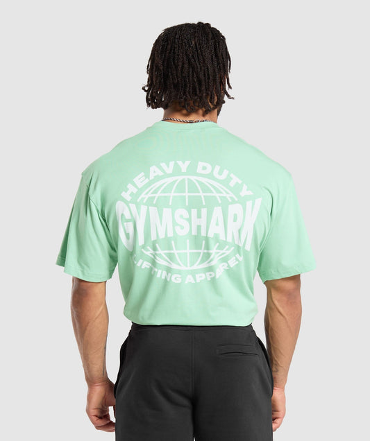 Gymshark Heavy Duty Apparel T-Shirt - Lido Green