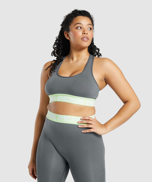 Gymshark Fit Seamless Sports Bra - Charcoal